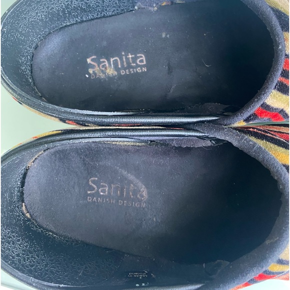 Size 41 Sanita Walking Clog Plush Fabric Spiral Upper - Picture 4 of 5